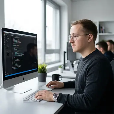 Emin Feldmann – Gründer von go-FWD, am Arbeitsplatz